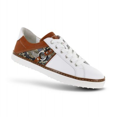 Geneva White/Cognac