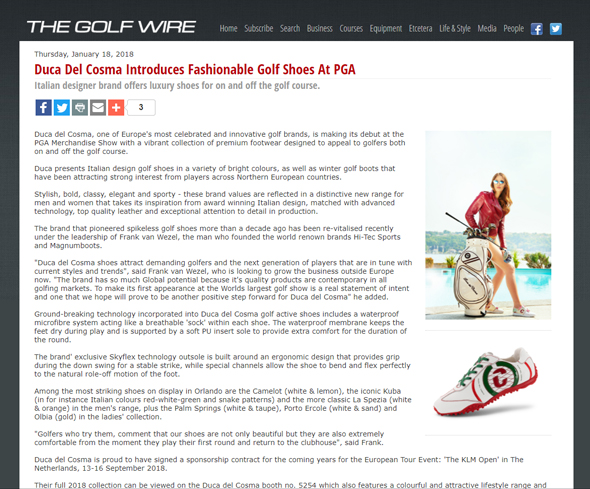 Golf wire Duca del cosma